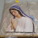 3 Pcs Metal Christmas Outdoor Nativity Scene Set Large Holy Family Outdoor Decorations with Sturdy Stakes Jesus Joseph Mary Yard Signs for Xmas Holiday Lawn Home Garden Decor(Retro) (48.9''H)