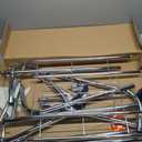 HYSEYY Heavy Duty Clothes Rack Load 450 LBS, Metal Garment Rack, Standing Rolling Clothing Rack for Hanging Clothes with Sturdy Wheels & Shelves, Portable Closet Wardrobe Rack,Sliver