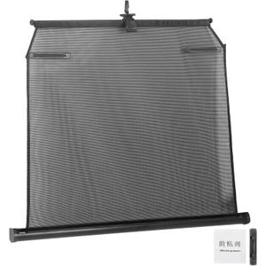Fydun Universal Car Sun Shade - Automatic Lifting Telescopic Curtains for Sun Glare and Heat Blocking (Back Left)