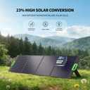 200W Portable Solar Panel for Power Station, Foldable Solar Charger w/ 4 Kickstands, IP65 Waterproof Solar Panel Kit w/DC XT60 Anderson Aviation Output for Outdoor RV Camper Blackout