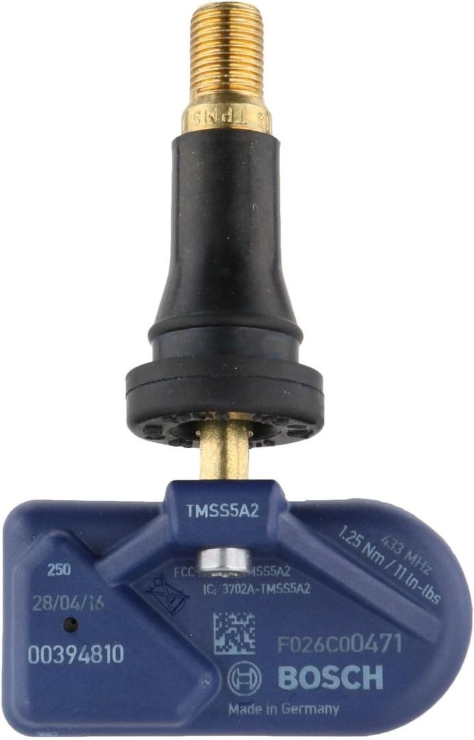 BOSCH QF0471 Rubber Valve Universal Tire Pressure Monitoring System Sensor (TPMS) / 315MHz/433MHz - (Must be Programmed Prior to Install)