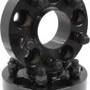 Wheel Accessories Parts 2 Pcs Hub Centric Wheel Spacers 5 on 120mm 5x120mm 1.50 Inch Thick 72.56mm Hub M14x1.5 14x1.5 Thread Stud Fits Land Rover Discovery LR3 LR4 Range Rover (Black Anodized)