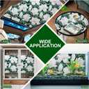 SOMWISE Frosted Glass Window Privacy Film with Tools, Heat Blocking, Anti-UV, Anti-Glare, Static Cling, Decor for Home Bathroom Door, Renter Friendly, Removable, Reusable, Green 17.5Inchx157Inch