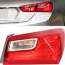 WFLNHB Right Side Tail Light Replacement for Chevy malibu 2016-2025 Incandescent Rear Outer Tail Light Lamp Assembly Passenger Side