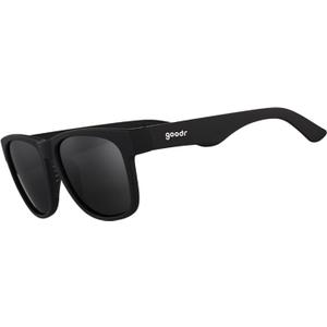 goodr Hooked on Onyx Polarized Sunglasses for Men & Women, Large Sized (BFG), Black Solid Frame with Black Non-Reflective Glare Reducing Lenses, UV400 Protection, No Slip, No Bounce