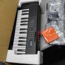 ADM 61 Key Folding Electric Piano Keyboard, Foldable Electronic Keyboard, Wireless 128 Tones, 128 Rhythms Includes Pedal, Gig Bag, Headphones for Beginners, Students, Teenagers, Adults, Black
