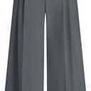 PRETTYGARDEN Womens Spring Wide Leg Palazzo Pants 2026 Trendy Loose Button High Waist Pleated Work Business Casual Trousers, XXL
