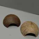 SunGrow Betta Fish Caves, Habitat Made from Coconut Shell, Soft-Textured Smooth Edged Spacious Hideout for Resting and Breeding, 2 Pcs