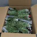 Christmas Garland, 9Ft Christmas Garland with Lights & Timer, 50LED Waterproof Battery Operated Lighted Garland Outdoor, Indoor Prelit Garland for Mantle, Stairs, Outside Christmas Decor Decorations