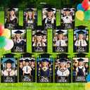 Briwooody 13 Pcs DIY Graduation Yard Sign 2026 Including Kindergarten to 12th Grade Picture Photo Personalized Display 2026 Graduation Party Decorations Supplies for Outdoor Lawn Yard(Black)