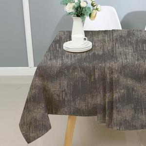 Majestic Giftware Jacquard Tablecloth for Rectangle Tables (TBEGY-54144) | Bermuda - Grey Elegant Design Dining Table Cover | Decorative Soft & Washable Tablecloth for Home, Kitchen & Dining (54X144)
