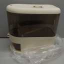 Peaoop 11LB Rice Dispenser, Large Grain Container Storage with Lid Measuring Cylinder Household Cereal Dispenser Bucket for Kitchen Soybean Corn(11lb)