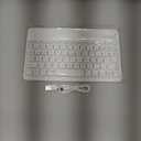 Ultra-Slim Bluetooth Keyboard Portable Mini Wireless Keyboard Rechargeable for Apple iPad iPhone Samsung Tablet Phone Smartphone iPadOS iOS Android (10 inch White)