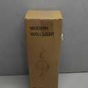 LED Wall Sconces Indoor, 12W LED Wall Mount Lights, Modern Spiral Wall Lamp, 6000K Cold Light Fixture for Stairs, Living Room, Bedroom, Aisle, Hallway (Cold White, Black) (1Pack,Hard-Wired)