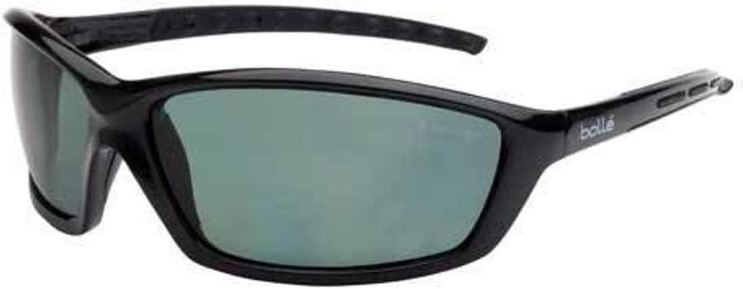 Boll Safety 253-SS-40065 Solis Safety Eyewear with Shiny Black Nylon + TPR/Polycarbonate Full Frame and Polarized Gray Lens