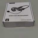 Earbay Open Ear Headphones with Mic, Bluetooth Headset with Microphone, Wireless Air Conduction Headphones with AI Noise Cancelling Mic & Mute Mode for Work, Meeting, Driving, Running, Workouts