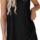 PRETTYGARDEN 2 Piece Sets for Women 2025 Summer Matching Lounge Shorts Set Resort Airport Travel Loungewear Outfits Clothing (Medium, Black)