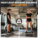 Wooden Rocker Balance Board for Adults Anti-Slip 350LBS Balance Trainer for Standing Desk, Physical Therapy & Core Strength Durable Wooden Rocker Board for Office & Rehab