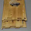 Solid Wood Projector Shelf Router Shelf Projector Stand Router Storage Box Router Cover Organized Modem Cable Power Strip Cable Management Hider Rack by Need Assembly (Fliptop Door)