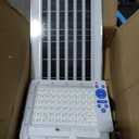 100W to 600W Pure White High Bright Solar Power Flood Light Outdoor Remote, IP67 Waterproof, Auto On/Off, Wide Range, Dusk to Dawn for Yard, Gazebo, Shed, Barn, Porch, Patio, Garage, Garden (200W)