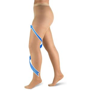 20-30 mmHg Compression Pantyhose for Women, Medical Compression Stockings, Waist High Opaque Compression Tights for Edema, Varicose Veins, Swelling, Pregnant, Teacher, Doctor--Beige-M