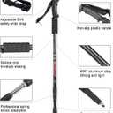 Aihoye Trekking Poles Shock Absorbing Adjustable Hiking or Walking Sticks for Hiking Collapsible Strong, 2-pc Pack Lightweight Walking Pole, All Terrain Accessories and Carry Bag