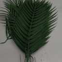 CCINEE 16 PCS Artificial Palm Leaves, Faux Large Palm Fronds Fake Tropical Plant Simulation Safari Leaves with Stems for Home Hawaiian Luau Party Jungle Beach Theme Party Decoration