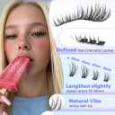 Goddvenus Wispy Lash Clusters Kit Eyelash Clusters Natural Cluster Eyelash Extensions Kit 10-16mm CC Curve Lash Extension Kit For DIY