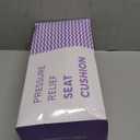 C CUSHION LAB Patented Pressure Relief Seat Cushion for Long Sitting Hours on Office/Home Chair, Car, Wheelchair - Extra-Dense Memory Foam for Hip, Tailbone, Coccyx, Sciatica - Light Grey (Gray)