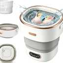 Portable Washing Machine 16L, Foldable Mini Washer & Spin Dryer combo with 3 Modes, small laundry machine for RV, Camping, Dorm, Apartment, Travel, Underwear, Socks(Grey)
