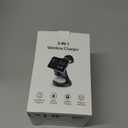 Wireless Charger,3 in 1 Magnetic Wireless Charger Stand, Fast Wireless Charging Dock for iPhone17/16/15/14/13/12 Series, Apple Watch Series, AirPods Pro. (Black)