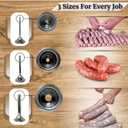 Cutlery Mania #22 Meat Grinder Funnel | Kitchen Sausage Stuffing Tube Attachment | 3 Size 3-Piece Set | Heavy-Duty Stainless Steel | Professional, Home, Restaurant & Commercial Use (#22)