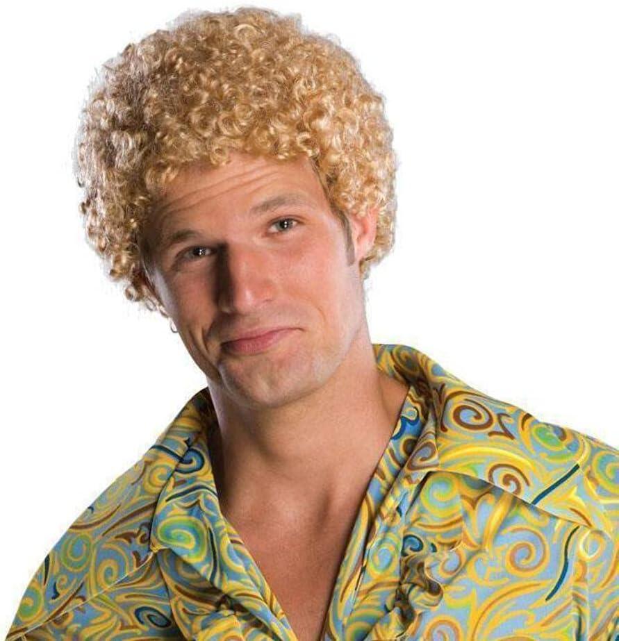 Rubies Afro Blonde Wig for Adults, Men's No Size
