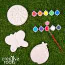 Creative Roots Paint Your Own Butterfly, Ladybug & Sun Stepping Stone by Horizon Group USA, 1 box of 3 count