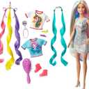 Barbie Fantasy Hair Doll & Accessories, Long Colorful Blonde Hair with Mermaid & Unicorn-Inspired Clothes