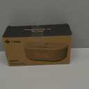 i box Dawn FM Radio, Bluetooth Wireless Speaker, Fast Charging, Clock Radio, LED Display, USB Charger, Dimmable Night Light, Alarm Clock Feature, Wireless Charger, Digital Clock, Dual Alarm (Grey) (Gray)