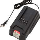 Eskimo E40 Battery Charger, 40V Lithium-ion, Black, 2-Amp Charger, 43695
