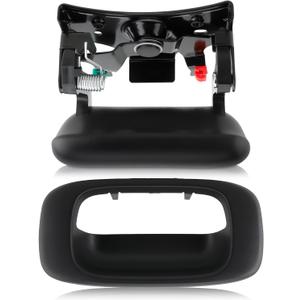 Tailgate Handle Latch & Bezel Trim Fits for Chevy Silverado 1500 1999-06, Silverado 2500 HD 2001 2002 2003 2004 2005 2006, 3500 Classic 2007, for GMC Sierra 1500 2500 3500 for 15997911