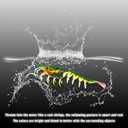 4 x Fishing Bait, Soft Bait, Shrimp Fishing Artifact, Home Fishing Bait, Suitable for Saltwater Lakes, Sea bass, Trout, 2 Pieces (Light gree)