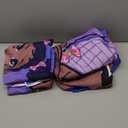 HOSIMA Girl Magic Bedding Set, Twin Size, Purple, Black Girl Theme, 1 Fitted Sheet + 2 Pillowcases, Deep Pocket, Breathable Microfiber (Twin 39"*75")