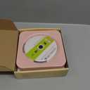 MICOCIOUS Portable CD Player with Bluetooth Desktop CD Player for Home CD Music Players with Remote Control,Timer,Built-in Dual Speakers with LED Display Home Audio Boombox FM Radio (Pink)
