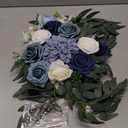 Wedding Arch Flowers Set of 2, Artificial Flowers for Decoration for Wedding Ceremony Backdrop, Wedding Floral Arrangement for Arch, Wedding Welcome Signs, Reception Decor (Dusty Blue)