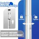 Pipe and Drape Backdrop Stand 10ftx10ft Adjustable Background Support System Heavy Duty Background Stand for Wedding Banquet Decorations Silvery, 10x10 Ft