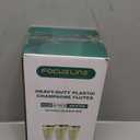 FOCUSLINE 50 Pack Plastic Champagne Flutes, 4.5 Oz Gold Rim Disposable Champagne Glasses, Cocktails, Mimosas, Disposable Clear Toasting Glasses, Perfect for Parties and Any Celebrations