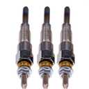 JEENDA 3PCS Glow Plug 16851-65510 16851-65512 Compatible with Kubota D722 D902 D905 D1005 D1105 V1505 V1305 Z482 RTV900 RTV1100 Tractor B1700D B1700E ZD326 ZD331 Mower BX1800D BX1830D