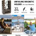 2 x Magnetic Stogie Holder Golf Accessories for Men, Portable Stogie Clip for Golf Cart Magnetic Holder with Adjustable Design - Fits Golf Carts, Chairs - Perfect Golf Gifts, Grilling, Fishing & Sporting