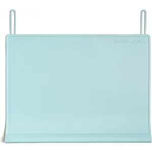 Kids Placemats, Silicone Placemats for Baby & Kids, Baby Place Mats with Teething Edge Bumper, Waterproof Dinning Table Mat, Dishwasher Safe (Blue, 12''×10'')