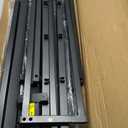 EMODA 7 Inch Queen Bed Frame No Box Spring Needed Heavy Duty Metal Platform BedFrame Queen Size with Steel Slats, Easy Assembly, Black