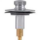 EZ-FLO Bathtub Drain Stopper, Lift and Turn Tub Drain Replacement with Rubber Seal, 3/8 Inch Brass Stem, Chrome Plated, 35255