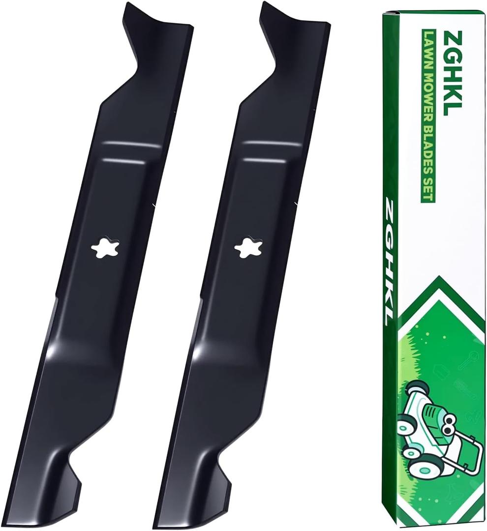 405380 532405380 Lawn Mower Blades for Husqvarna Craftsman 46 Inch Deck Medium Lift Blades Riding Mower Replacement for 594892801 532403107 YTH22V46 CMXGZAM110147 PP21011 2Pack